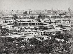 Fotografía de la Plaza de Toros de Acho, circa 1865