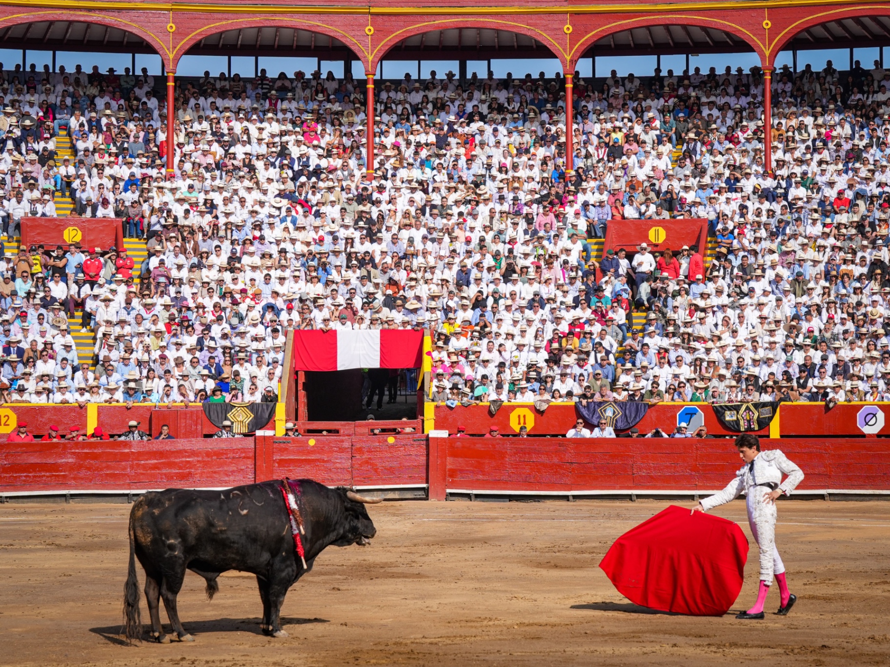 Faena en la Plaza de Acho ante tendidos llenos