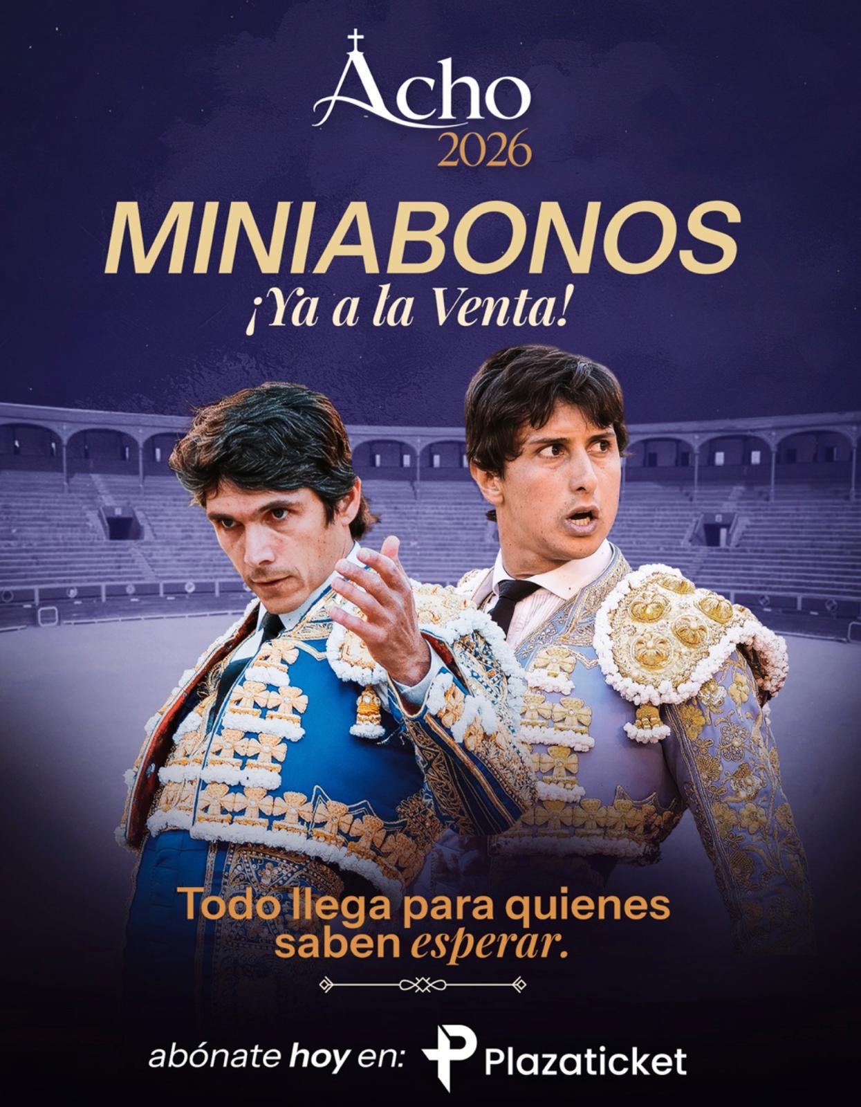 Acho 2026 · Miniabonos ¡Ya a la venta!